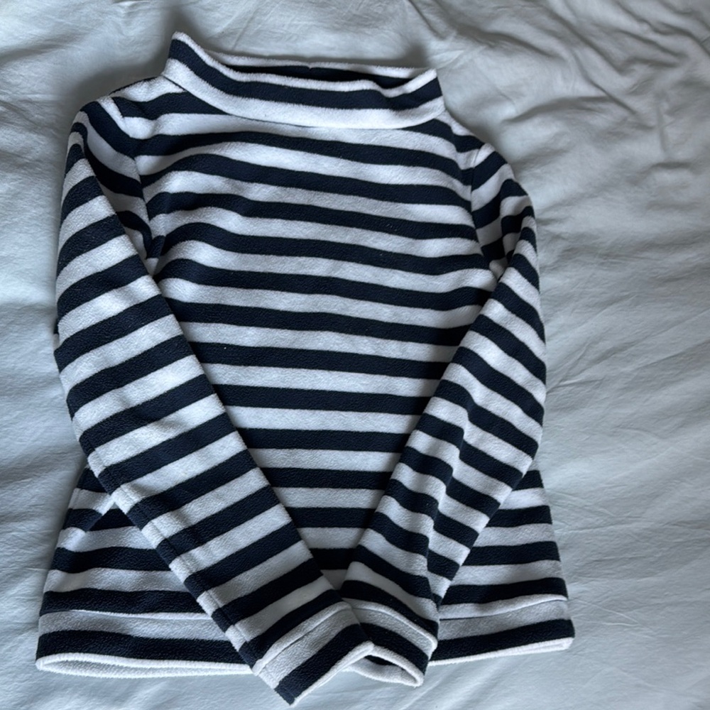Dudley Stephens Striped Boatneck Fleece Sweater